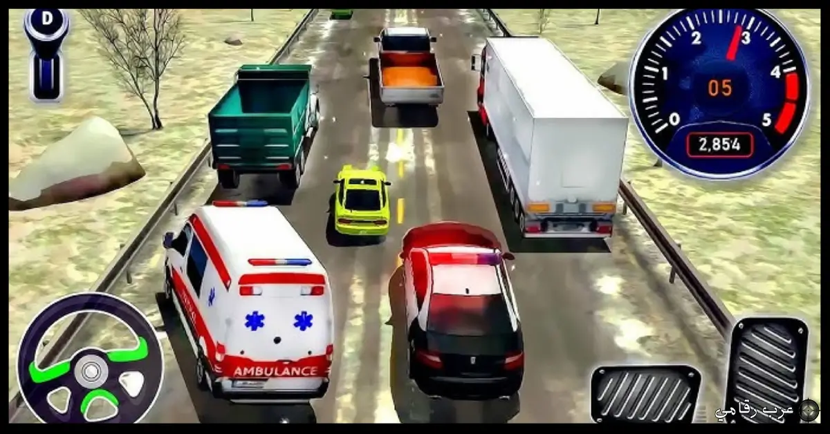 تحميل لعبة traffic racer مهكره